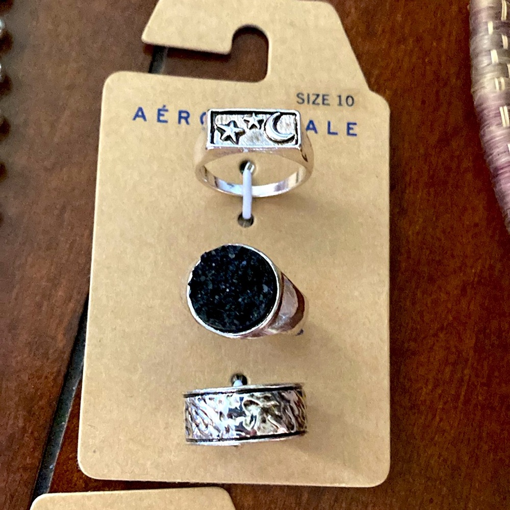 Aeropostale 5‎ Piece Jewelry Bundle #5 Angels, Silver & Rhinestones NWT 🐦‍⬛ - Picture 3 of 6